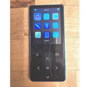 Safuciiv Q9 Blue 64GB Digital MP3 Music Player Bluetooth FM Radio USB-C